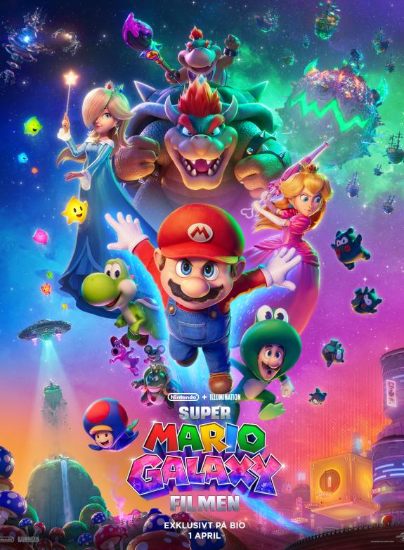 Super Mario Galaxy Filmen eng. tal poster