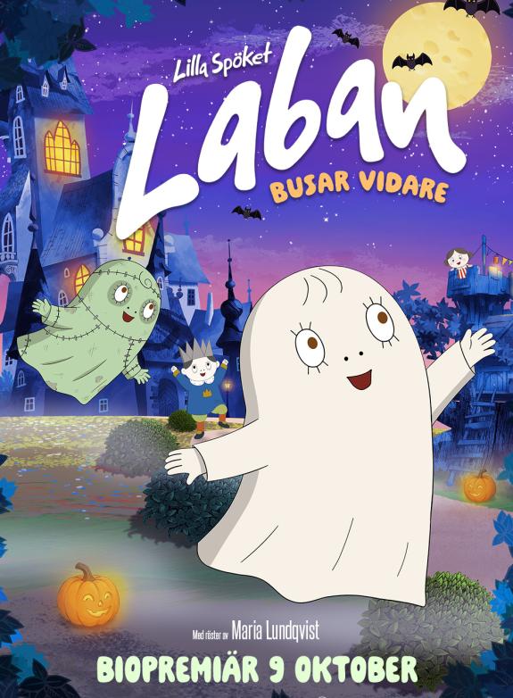 Lilla spöket Laban busar vidare poster