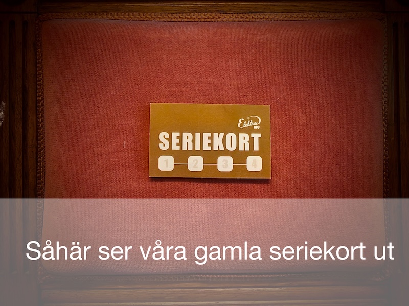Gammalt seriekort