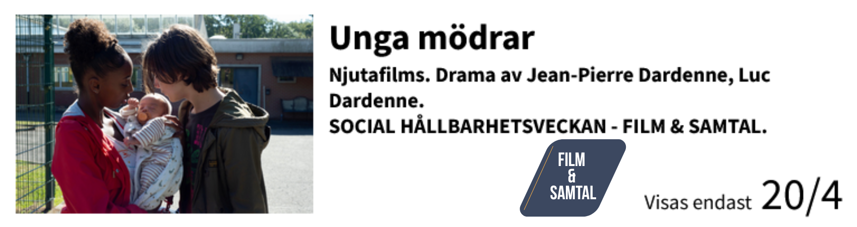 Film & samtal Unga mödrar
