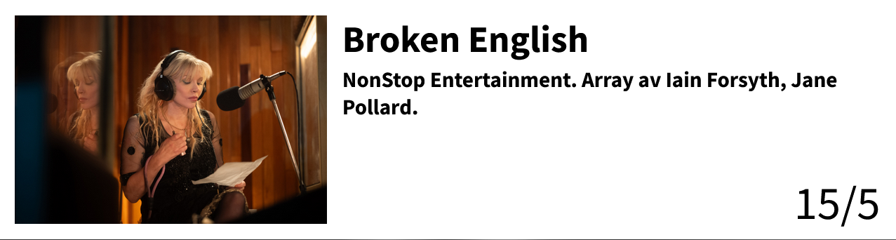 BROKEN ENGLISH BROKEN ENGLISH